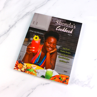 Impression de livre personnalisé de haute qualité à couverture rigide pour menu alimentaire/recette/cuisinier