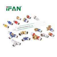 IFAN Vente en gros de raccords à sertir PEX, raccords de tuyauterie en laiton pour système d'alimentation en eau multicouche PEX-AL-PEX