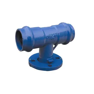 ISO2531 Ductile Iron Double Socket Tee with Flange Branch