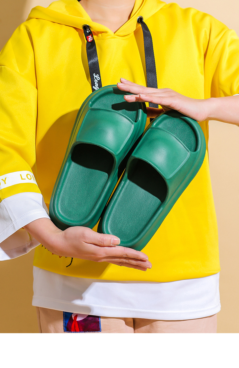 Women Fashion Foam Sole Sandals Lightweight Thick Sole Silent Slippers Popular Slides Men