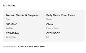 เอทิลซินนามาเต ความบริสุทธิ์สูง 99% ของเหลวใสสำหรับเพิ่มรสชาติอาหาร - Product Image 6