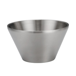 <b>Tall</b> V-Shaped Stainless Steel Bowl Golden Finish For Salad Soup Rice Party Use - Product Image 2