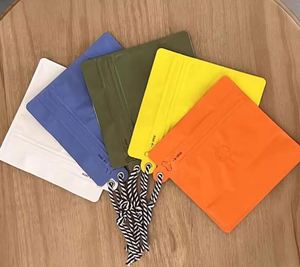 Sacs d'emballage pour grains de café avec cordon de serrage, soupapes et doublure en aluminium, sachets de qualité alimentaire pour café, thé, noix, snacks, boissons, sacs de rangement refermables - Product Image 3