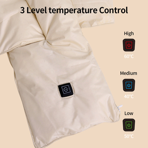 Écharpe chauffante rembourrée chic, 3 niveaux de chaleur, alimentée par USB, pour femmes, vêtements d'hiver - Product Image 4
