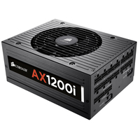 Alimentation électrique d'occasion CORSAIR AXi Series AX1200i Digital 1200W 80 PLUS PLATINUM entièrement modulaire ATX12V compatible Crossfire