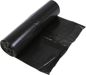 Bolsa de Basura Biodegradable Negra Personalizada con Fondo Cuadrado, Bolsa de Almacenamiento de PE para Cocina, Desechable, de Alta Resistencia y Durabilidad - Product Image 1