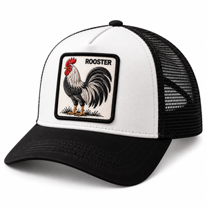 Gorras Trucker de Malla de 5 Paneles Personalizadas al por Mayor, Transpirables, de Espuma Premium de Alta Calidad con Logotipo de Gallo - Product Image 1