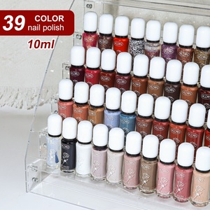 Vernis à ongles végétalien écologique à base d'eau, séchage rapide, longue tenue, 10 ml, flacon rose, OEM, vente en gros, faible MOQ, pour usine 20Y - Product Image 1