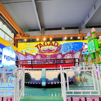 Équipement de fête foraine en plein air Funfair Ride Amusement Park New Thrilling Rides 24 Places Turntable Disco Tagada Ride à vendre