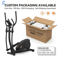 GLEEKO 302HA Elliptique Magnétique Silencieux pour la Maison, Machine d'Exercice Cardio pour Brûler les Graisses, Cross-Trainer 8 Vitesses avec Écran LCD, Faible Niveau de Bruit