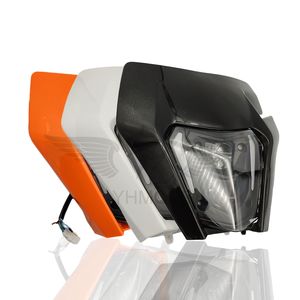 Pit bike Motocross hors route avant de moto LED phare lampe frontale pour <span class=keywords><strong>KTM</strong></span> <span class=keywords><strong>EXC</strong></span> <span class=keywords><strong>EXC</strong></span>-F 2014-2021 Husqvarna TE <span class=keywords><strong>200</strong></span> 300 - Product Image 1