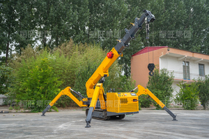 מנוף עכביש זחלי קטן מסוג דריק בעל יכולת סיבוב מלאה במשקל 5 טון עם הנעה הידראולית וגובה הרמה של 8 מטר - Product Image 3