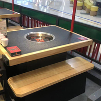 Nouvelle arrivée Barbecue sur table avec marmite intégrée pour restaurants hôtels cuisines villas maison bars pour restaurants appartements