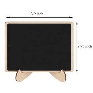 Venta al por mayor de madera rectángulo Mini pequeño signos de pizarra de boda - Product Image 4