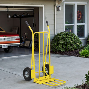 <span class=keywords><strong>HT1827AN</strong></span> Chariot à main pliable avec grandes roues, chariot à outils roulant d'atelier d'une capacité de 180kg - Product Image 4