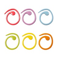 50 pièces en alliage à base de zinc marqueurs de point à tricoter spirale multicolore peint marqueur boucle Crochet point serrure tricot aiguille Clip
