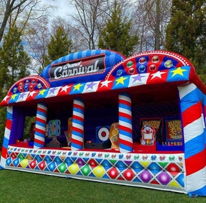 Jeux de stand de fête foraine en PVC commercial, centre de jeux de fête foraine ou stand de concession gonflable en plein air - Product Image 5