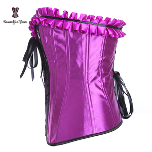 Corsé Sexy para Mujer, Talla Grande 6XL, Corsé de Satén con Lazo, Bustier para Mujer - Product Image 2