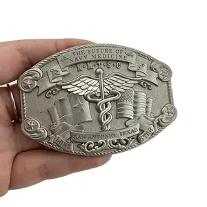 Khuyến Mại Bán Buôn Thể Thao Hội Nghị Sự Kiện Phụ Nữ Tự Động Webbing Nhựa 1.5 Inch Nickel Belt Buckle