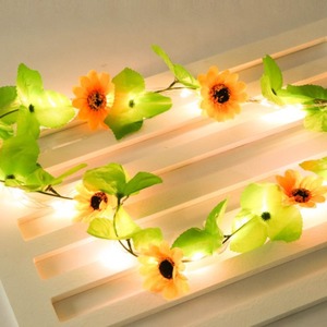 Guirlande lumineuse LED Wen Hope en forme de tournesol, 2,5 m, décoration intérieure pour mariage, fête, maison - Product Image 4