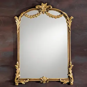 골동품 거울 북유럽 레트로 새겨진 장식 거울 침실 드레싱 벽 거울 홈 장식