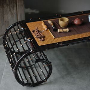 <b>Bamboo</b> Tea <b>Table</b> Chinese Style Low <b>Table</b> Durable Antique Design For Tea Ceremony - Product Image 2