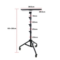 Support de sol vertical en métal pour ordinateur portable, trépied mobile personnalisable avec roues, support pour téléphone, diffusion en direct et projecteur