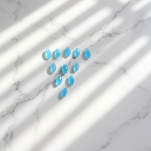 Calcedoine Aqua taille Marquise 3x6mm, pierre précieuse facettée bleu clair pour la fabrication de bijoux, pierres calibrées en vrac - Product Image 2
