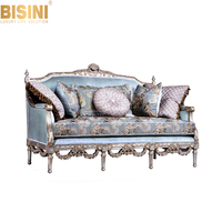 Canapé trois places en tissu Royal, Sofa de luxe, élégant, style rétro, pour la maison