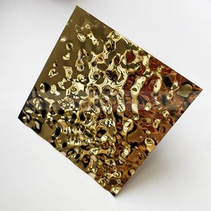 LL281 3D Water Ripple Corrugated Stainless Steel Plate Home Art Decoration Wall Panel Ceiling Stylish Stainless Steel <b>Sheets</b> - Product Image 1