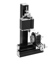 60W 8 en 1 Kits de machines-outils miniatures Mini tour Machine Type de bras en forme d'arc DIY travail du bois