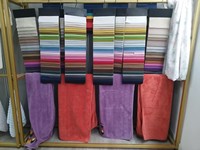 Tissu textile de maison pour garçons en velours tricoté uni imprimé 21-Pit, 100D 150D 220g, respirant, 100% polyester