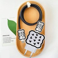 Protecteur de câble de chargeur pour Apple iPhone 14 13, étui de protection mignon en forme de cœur pour adaptateur US 18W/20W, manchon de protection des données