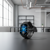 Reloj Inteligente LQ31 Cuadrado con Monitor de Frecuencia Cardíaca y Oxígeno en Sangre, Resistente al Agua IP68, Pantalla Táctil TFT de 2.02'', +110 Modos Deportivos, Android, Magnético