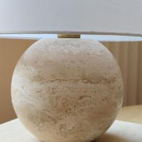 Lampe de table en marbre travertin naturel de style Wabi Sabi moderne pour salon, bureau, hôtel, chambre, villa, éclairage intérieur de luxe