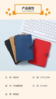 Carnet de notes avec autocollants index et stylo, ensemble de papeterie portable, bloc-notes simple et élégant, pendentif, jolis cadeaux d'anniversaire