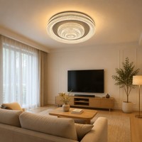 Lampe de plafond à montage en surface, multicouche, colorée, en treillis alvéolé, à nervures et perles, style glamour, du fabricant de Zhongshan