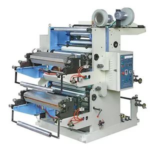 High speed pp woven PE Paper 2 color flexographic printing machine flexo printing press