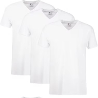Ensemble sweat-shirt et t-shirt pour homme, t-shirt en coton à col en V, pour homme, anti-transpiration, désodorisant