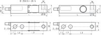 Celda de carga de viga de cizallamiento de acero inoxidable Fibos FA5130 2t 5t IP67 Precisión C3 Certificación OIML R60 Salida analógica digital para uso industrial