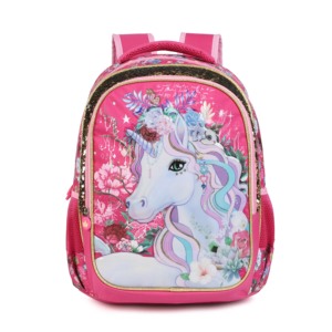Sac <span class=keywords><strong>à</strong></span> dos roulant <span class=keywords><strong>licorne</strong></span> 3 en 1 pour enfants Cartoon Sac <span class=keywords><strong>à</strong></span> dos détachable <span class=keywords><strong>à</strong></span> <span class=keywords><strong>roulettes</strong></span> <span class=keywords><strong>Cartable</strong></span> pour enfants avec sac <span class=keywords><strong>à</strong></span> lunch pour filles - Product Image 3