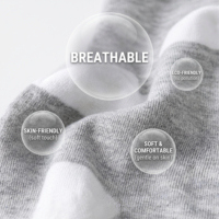 Chaussettes de cheville unisexes en mélange contrastant blanc, douces, respectueuses de la peau, extensibles, de qualité supérieure, durables, respirantes, pour la marche toute la journée et le yoga