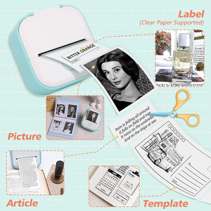 <span class=keywords><strong>Mini</strong></span> <span class=keywords><strong>Impresora</strong></span> Inalámbrica T02, <span class=keywords><strong>Impresora</strong></span> de Etiquetas de Papel de 53 mm, Máquina de Impresión de Fotos sin Tinta para Fotos/Etiquetas de Notas de Estudio - Product Image 5