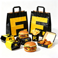Boîte d'emballage pour restauration rapide personnalisée, jetable, boîte d'emballage pour hamburgers, boîte de conteneur alimentaire, boîte à emporter, boîte à hamburger écologique