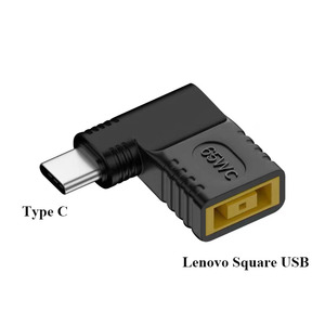 Cho Lenovo vuông <span class=keywords><strong>USB</strong></span> nữ để Loại C nam máy tính xách tay AC Adapter chuyển đổi cung cấp điện DC đầu ra cho máy tính sạc kết nối - Product Image 4