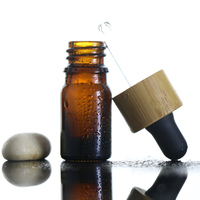 5ml Dunkel Bernsteinfarbene Glasflaschen mit Pumpzerstäuber für Ätherische Öle Gesichtscreme Auslaufsicher Reisefreundlich