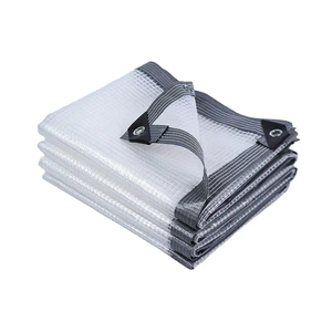 Rouleaux de tissu en stock 1000D*1000D 3*3 PVC, bâche en maille transparente, imperméable, ignifuge, légère, pour sacs de mariage - Product Image 6