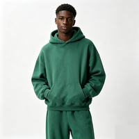 Conjunto de 2 piezas de sudadera con capucha corta y pantalones acampanados estilo vintage lavado, chándal oversize, traje de streetwear en blanco para logotipo personalizado, venta al por mayor