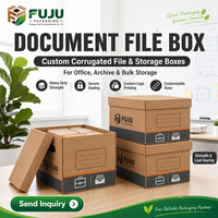 Boîtes en carton ondulé écologiques faites à la main FUJU - Forme et doublure personnalisables, logo personnalisé et impression artisanale, utilisation multi-industrielle