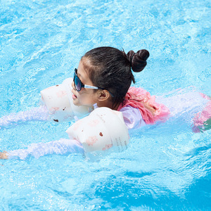 Brazalete de natación con doble airbag, diseño de conejo y oso de dibujos animados, para niños y adultos, flotadores de natación XLE-19 - Product Image 3